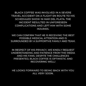 Black Coffee's Tour Takes an Unexpected Turn – What We Know About His Injuries!