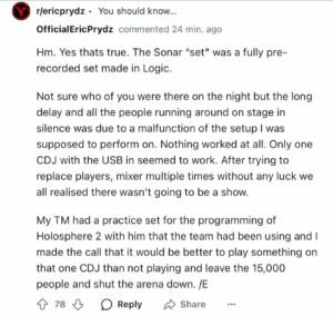 Eric Prydz Breaks Silence on Sonar Festival’s Shocking DJ Set!

