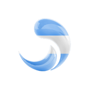 DWM logo with Argentine flag colors