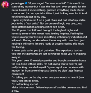 He Spent His First Music Check on a Gold Chain —The Success Story of James Hype.!